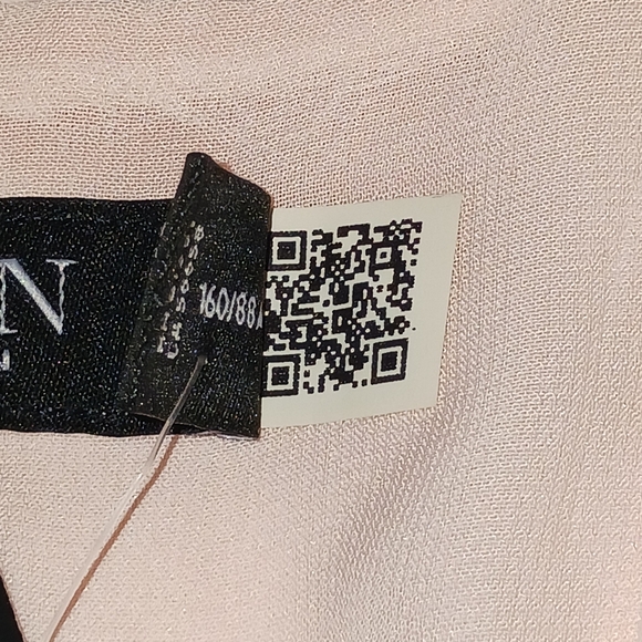 LAUREN RALPH LAUREN Light Pink Short Sleeve Button Up V-Neck Dress CAREER Sz 4 - Picture 6 of 12